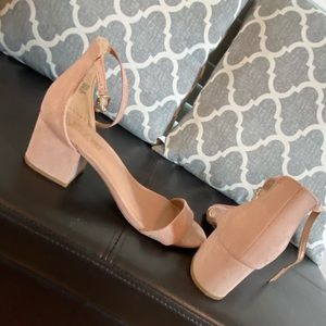 Nude pink heels